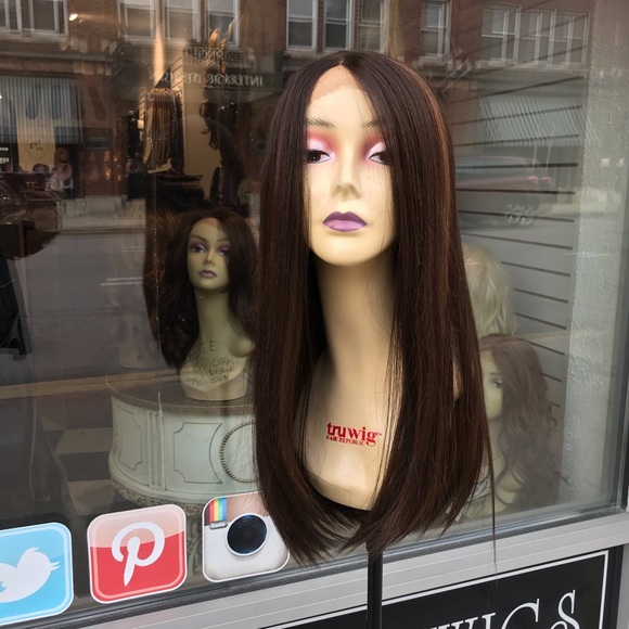 Long thick Brown Highlights Lace Wig 2020 main image 4
